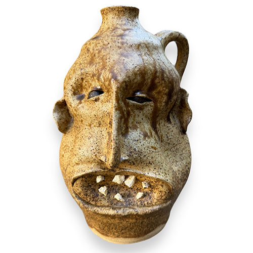 Feliciano Abaurre Face Jug Wood Fired 11" DP3926
